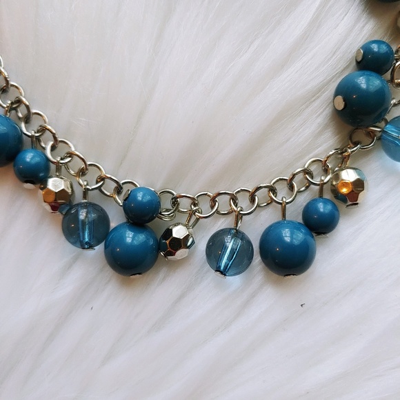 Paparazzi Blue Bead Necklace Earring Set - Picture 5 of 5
